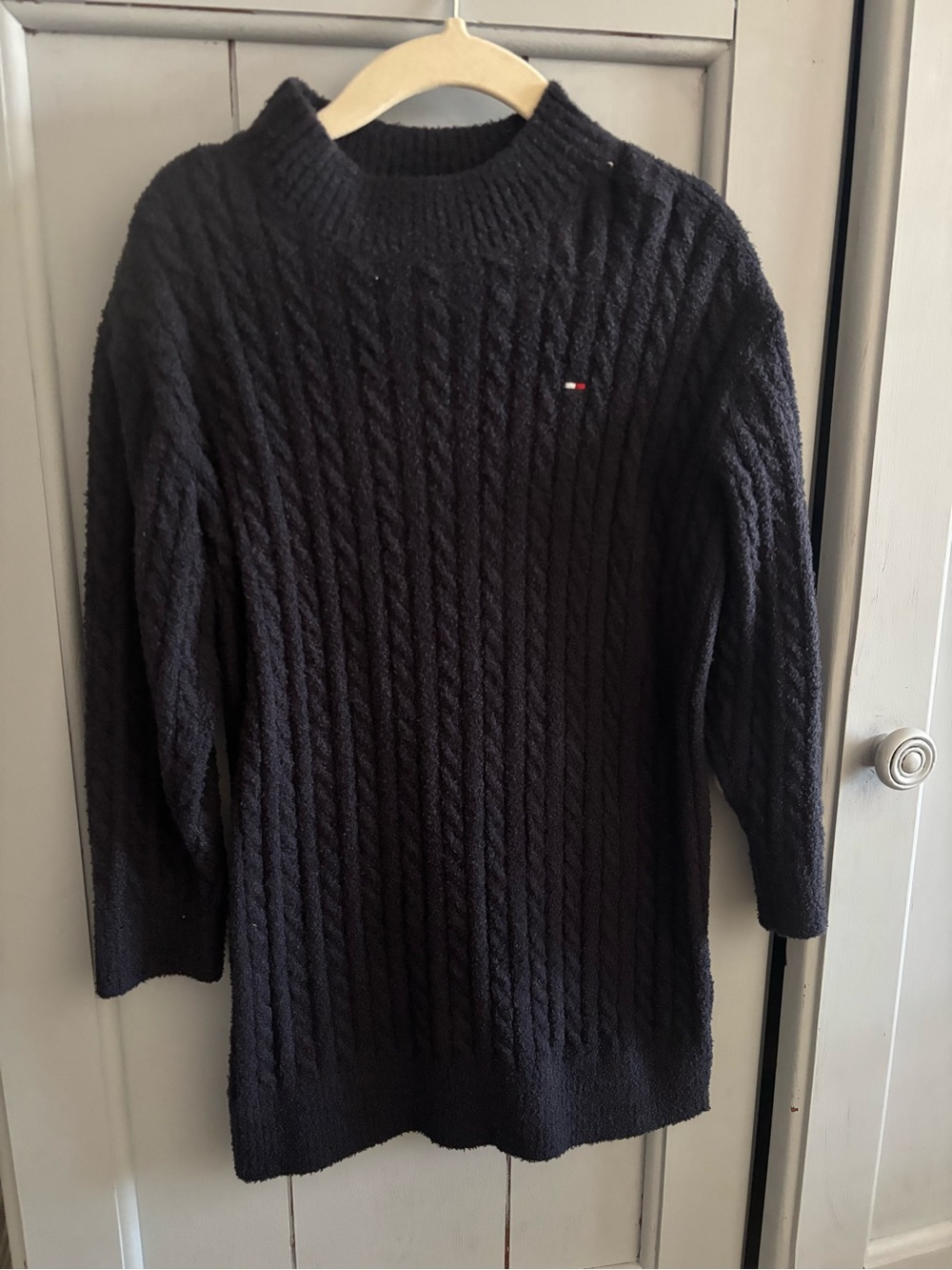 Tommy Hilfiger Girl’s Black Cable Knit Dress
